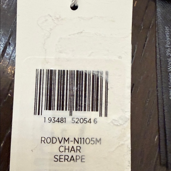 NWT Eileen Fisher Charcoal Virgin Wool Serape OS/TU - Picture 8 of 8